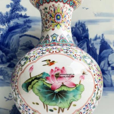 Bình Hoa Dây Họa Tiết Tứ Quý